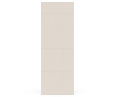 Swanstone Traditional Subway Tile 34 x 96 Glue-Up Bathtub Shower Wall Panel, Mountain Mist
