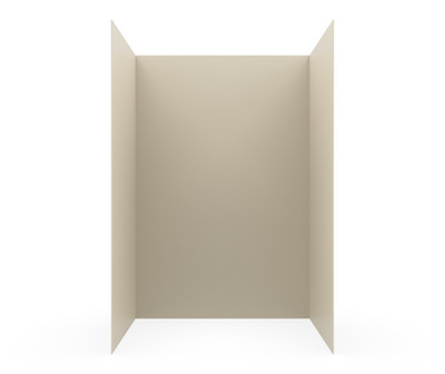 Swanstone Smooth Glue-Up Bathtub and Shower Wall Kit 34x42x72 Coastal Sands