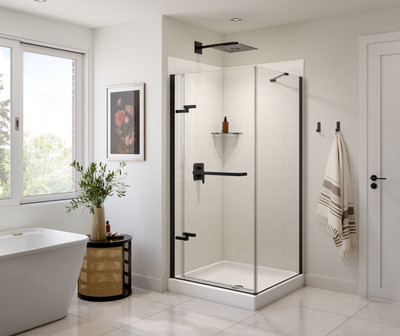 Swanstone Metro Subway Tile Glue-Up Bathtub & Shower Wall Panel, 36 x 84, Coastal Sands