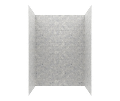 Swanstone Metro Subway Tile Glue-Up Bathtub and Shower Wall Kit 32x50x72 Ice