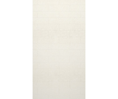 Swanstone Modern Subway Tile 38 x 96 Glue Up Bathtub Shower Wall Panel Tahiti White