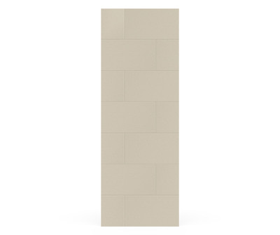 Swanstone Traditional Subway Tile Glue-Up Bathtub & Shower Wall Panel, 30 x 84, Coastal Sands