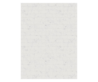 Swanstone Metro Subway Tile 62 x 84 Glue-Up Bathtub & Shower Wall Panel Carrara
