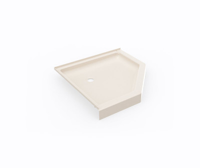 Swanstone SS-38NEO 38x38 Corner Shower Pan with Center Drain, Tahiti White