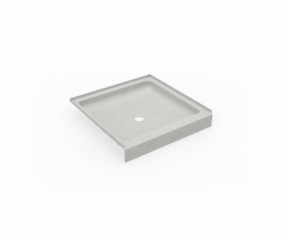 Swanstone SS-3232 32x32 Alcove Shower Pan with Center Drain, Birch