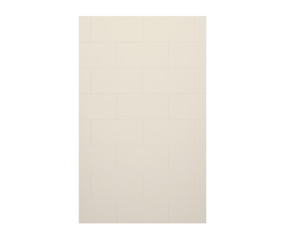 Swanstone TSMK-8430-1 30 x 84 Traditional Subway Tile Glue-Up Bathtub Shower Wall Panel Bisque
