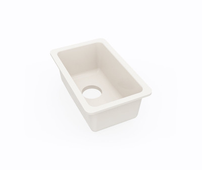 Swanstone US-1711 11 x 17 Undermount Single Bowl Sink, Bisque