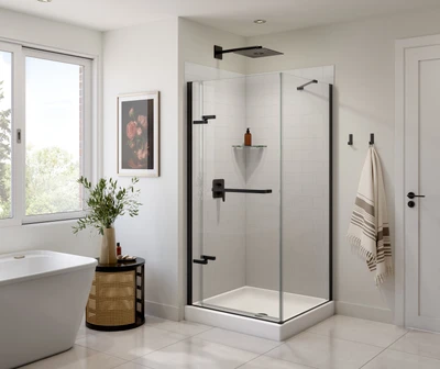 Swanstone Metro Subway Tile 36 x 84 Glue-Up Bathtub & Shower Single Wall Panel Mountain Mist