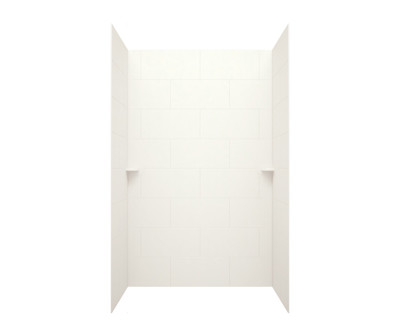 Swanstone Traditional Subway Tile Glue-Up Tub Wall Kit 32x62x72 Bisque