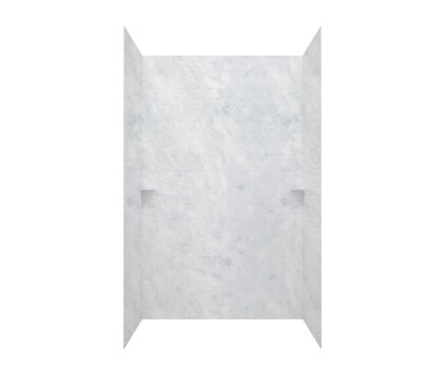 Swanstone Modern Subway Tile Glue Up Shower Wall Kit 36x62x84 Ice MSMK843662.130