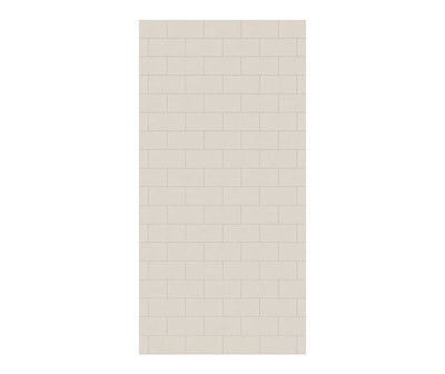 Swanstone Metro Subway Tile 34 x 72 Glue-Up Bathtub & Shower Wall Panel, Bisque