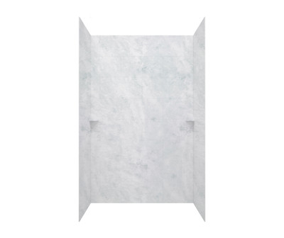 Swanstone Traditional Subway Tile Glue Up Tub Wall Kit 30 x 62 x 72 Ice