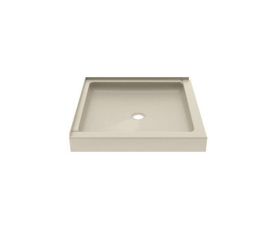 Swanstone SS-36DTF 36 x 36 Corner Shower Pan with Center Drain, Coastal Sands