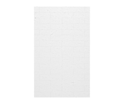 Swanstone Modern Subway Tile 30 x 72 Glue-Up Bathtub & Shower Wall Panel, Carrara
