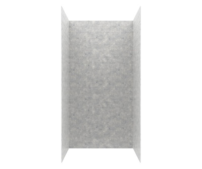 Swanstone Metro Subway Tile Glue Up Shower Wall Kit 34x42x84 Ice