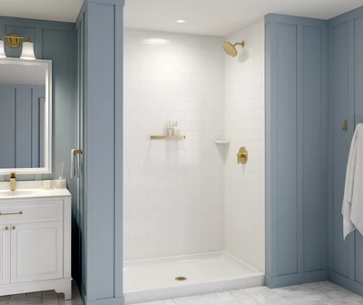 Swanstone SS-3454 34 x 54 Alcove Shower Pan with Center Drain Coastal Sands