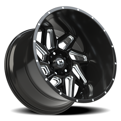 Vision Wheel 5-139.7 GBMS Spyder 5x139.7mm Gloss Black Machined Rim