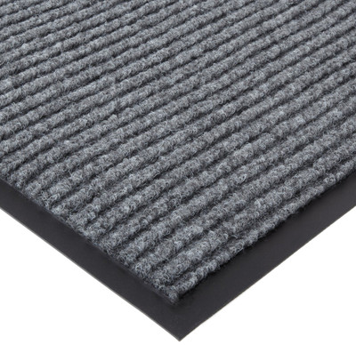 613S46GY Spectra Rib Entrance Mat, 4 Feet By 6 Feet By .375 Inch Thick, Gray