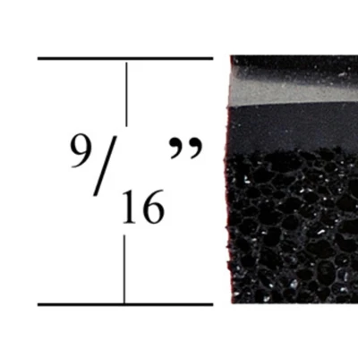 442S35BK Diamond-Dek Sponge Anti-Fatigue Mat, 3 Feet By 5 Feet By .5625" Thick, Black