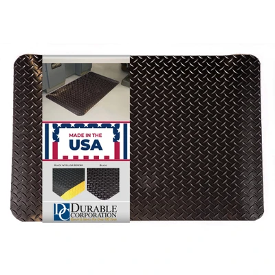 442SHD35BK Heavy Duty Diamond-Dek Sponge Anti-Fatigue Mat, 3 Feet By 5 Feet By .875" Thick, Black
