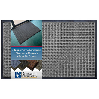 630S35GY Stop-N-Dry Entrance Mat, 3 Feet By 5 Feet By .5 Inch Thick, Gray