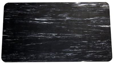 544S35MBK Grand Stand Vinyl Anti-Fatigue Mat, 3 Feet By 5 Feet By .5 Inch Thick, Marble Black