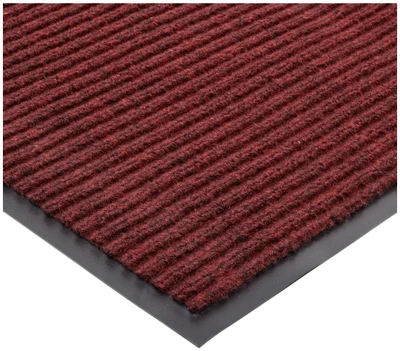 Durable 613S48RD Spectra Rib Entrance Mat, 4 Feet By 8 Feet By .375 Inch Thick, Red