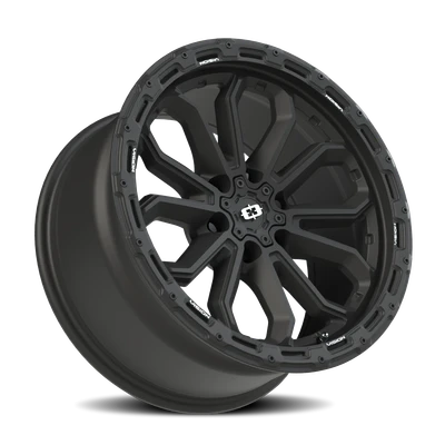 6x5.5 Satin Black Vision Korupt Wheel