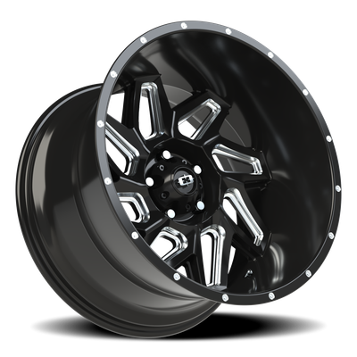 Vision Wheel 5-127 GBMS Spyder Gloss Black Machined Wheel