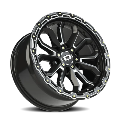 Vision Wheel 6x5.5 Gloss Black KORUPT Automotive Wheel