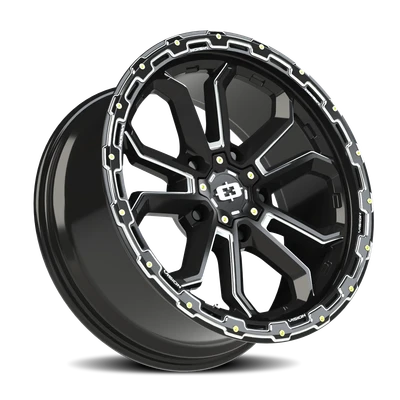 Vision Wheel 5x5.5 Gloss Black VIS KORUPT Automotive Wheel