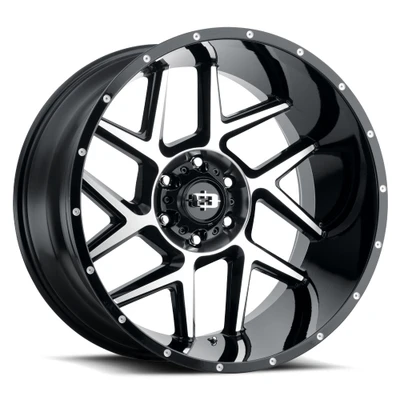 Vision Wheel 8-170 GBMF Gloss Black Machined Wheel