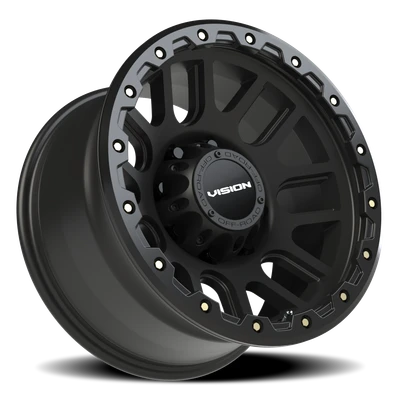 Vision Wheel 8x6.5 Inch Matte Black Nemesis Automotive Wheel