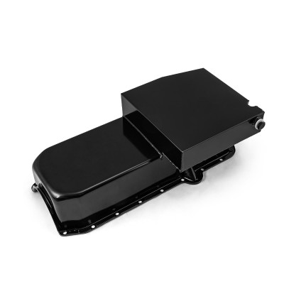 Speedmaster Chevy SBC 350 2-Piece 7Qt Circle Track Oil Pan 1980–85 P/Side Black