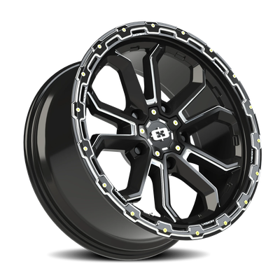 Vision Wheel 5x5 Gloss Black Korupt Automotive Wheel