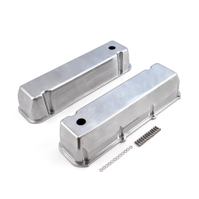 Speedmaster Ford 429 460 Polished Aluminum Valve Covers - Tall with Hole PCE314.1091.01