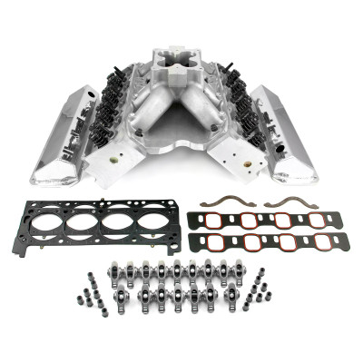 Speedmaster Ford 351W 9.5 Deck Fusion Manifold Hydraulic Roller Cylinder Head Top End Combo Kit PCE435.1057