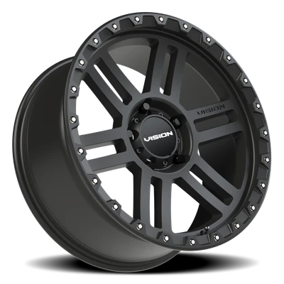 5x139.7mm Satin Black Vision Manx2 Automotive Wheel