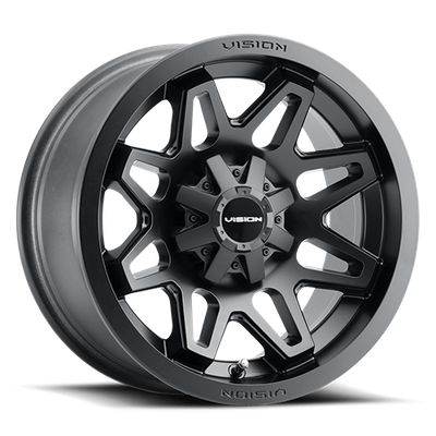 4x136mm Matte Black Vision Wheel – ATV & Powersports Rim