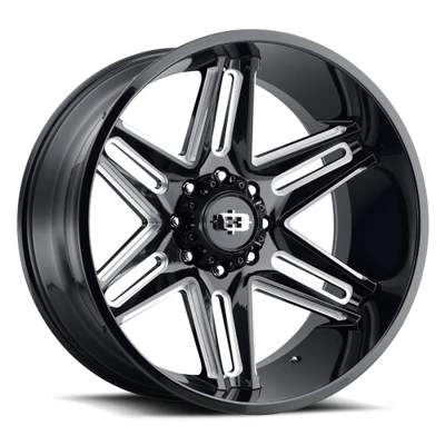 Vision Wheel 5-139.7 GBMS Gloss Black Machined Razor Wheel