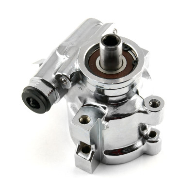 Speedmaster Chevy GM 1980-01 Saginaw TC Type 2 Remote Reservoir Power Steering Pump Chrome