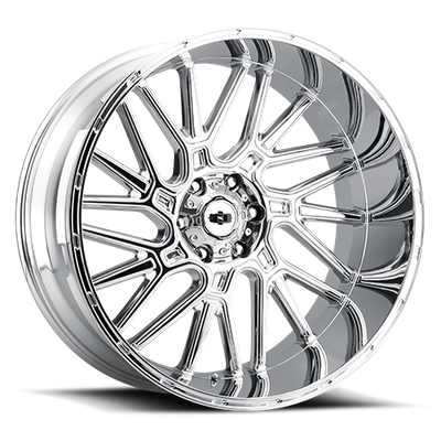Vision Wheel 5-139.7 Chrome Brawl Rim — 5x139.7mm Automotive Wheel