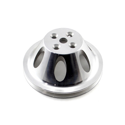 Speedmaster PCE246.1003 Chevy SBC 350 Billet Aluminum Short Water Pump Pulley 1-Groove