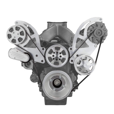Speedmaster PCE415.1050 Chevy GM LS1 LS2 LS3 LS6 Aluminum Complete Serpentine Engine Pulley Kit