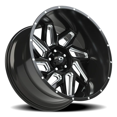 Vision Wheel 5-127 GBMS Spyder - 5x127mm Gloss Black Machined Automotive Wheel