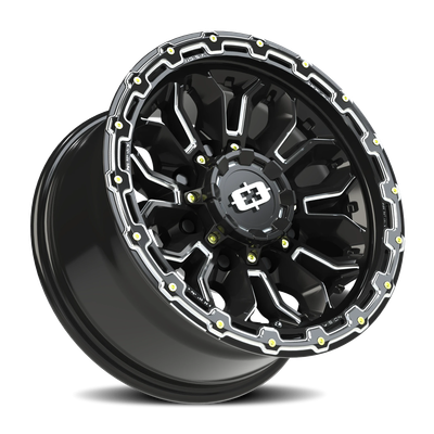 Vision Wheel 8x6.5" Gloss Black Korupt Wheel