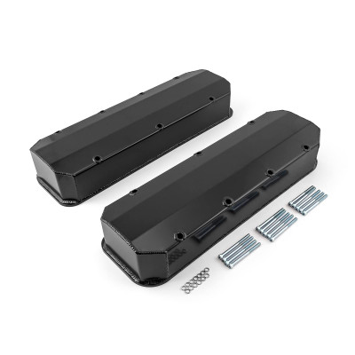 Speedmaster Chevy BBC 454 Long Bolt Fabricated Valve Covers Black Tall PCE314.1160.03