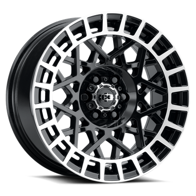 Vision Wheel 5-100 GBML VIS SAVAGE - Gloss Black Machined Finish Automotive Wheel