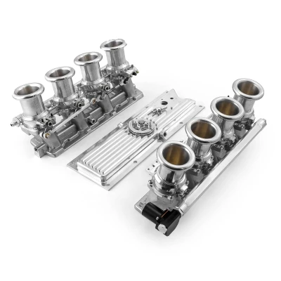 Speedmaster Chevy GM LS1 Downdraft EFI Stack Intake Manifold System Complete Polished