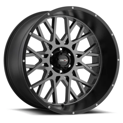 Vision Wheel 8-170 Satin Black Rocker Wheel 8x170mm Bolt Pattern